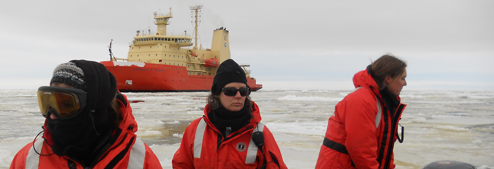 collecting samples in the Ross Sea